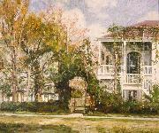 William Woodward Woodward House, Lowerline and Benjamin Streets 1899 USA oil painting artist